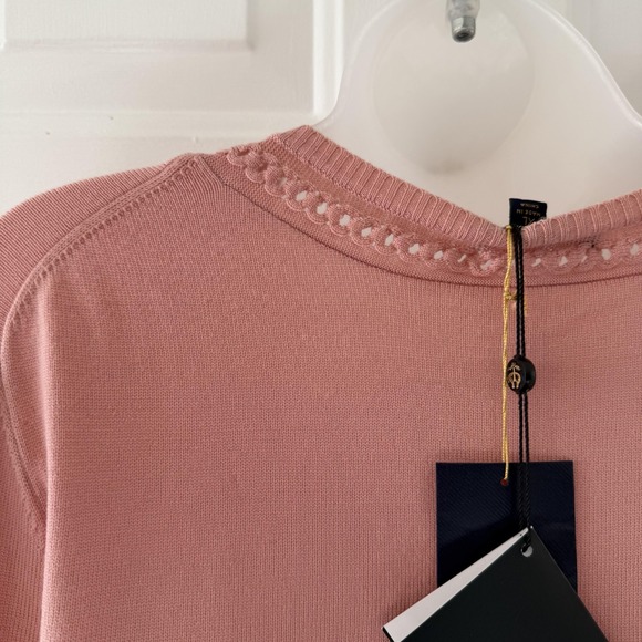Brooks Brothers Cardigan Womens XL Pink Saxxon Wool Button Front Sweater‎ - Picture 5 of 16